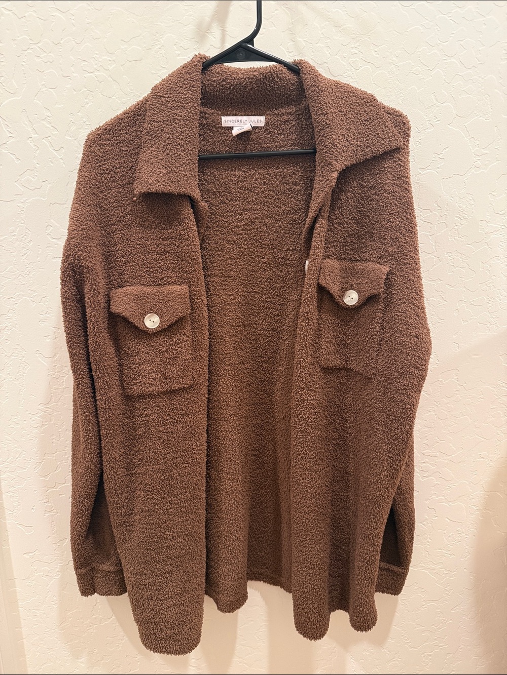 Sincerely Jules Brown Teddy Jacket